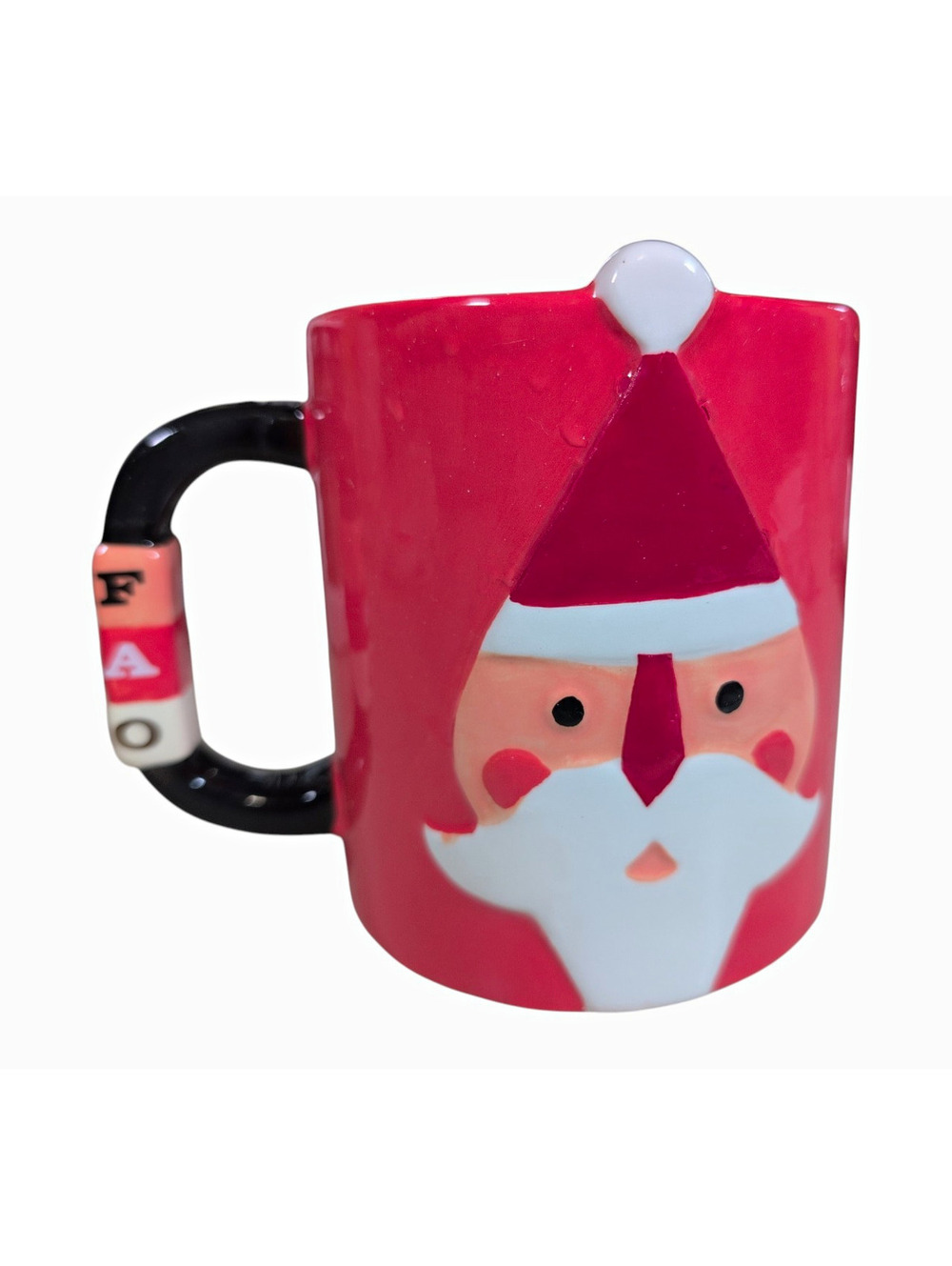FAO Schwarz Santa Claus Christmas Holiday Novelty Ceramic Coffee Mug 12 fl oz